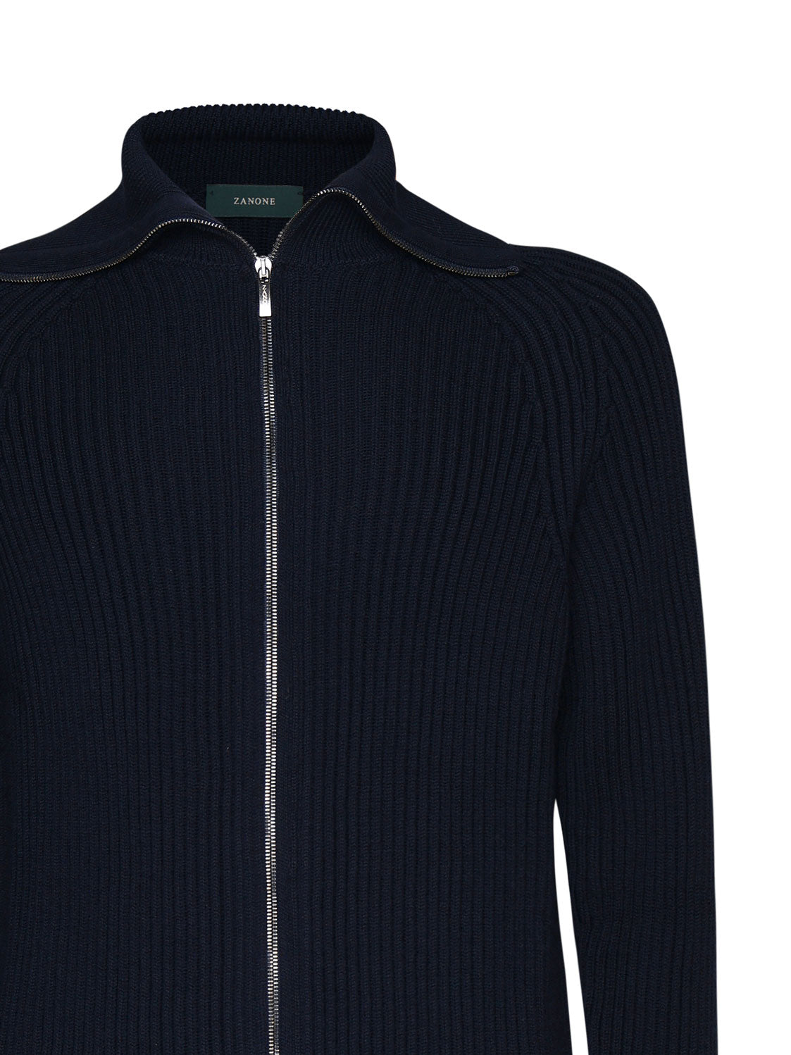 Zanone Sweaters Blue Cotton
