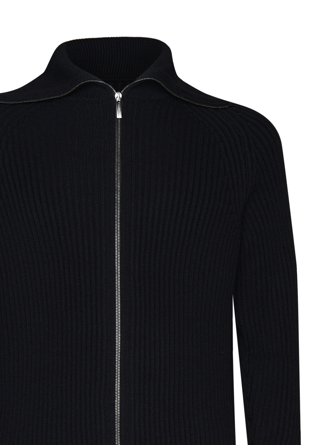 Zanone Sweaters Black Cotton