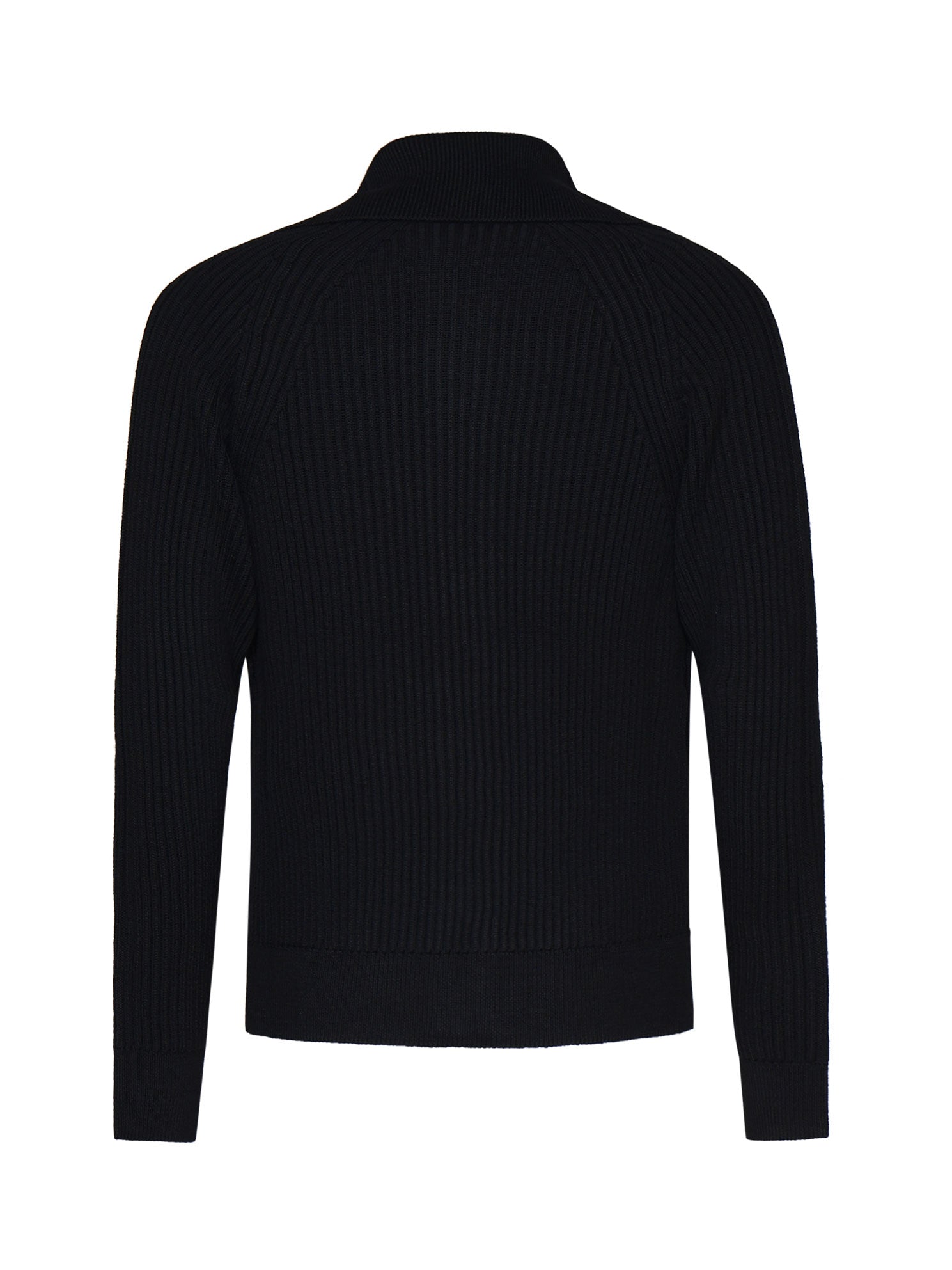 Zanone Sweaters Black Cotton