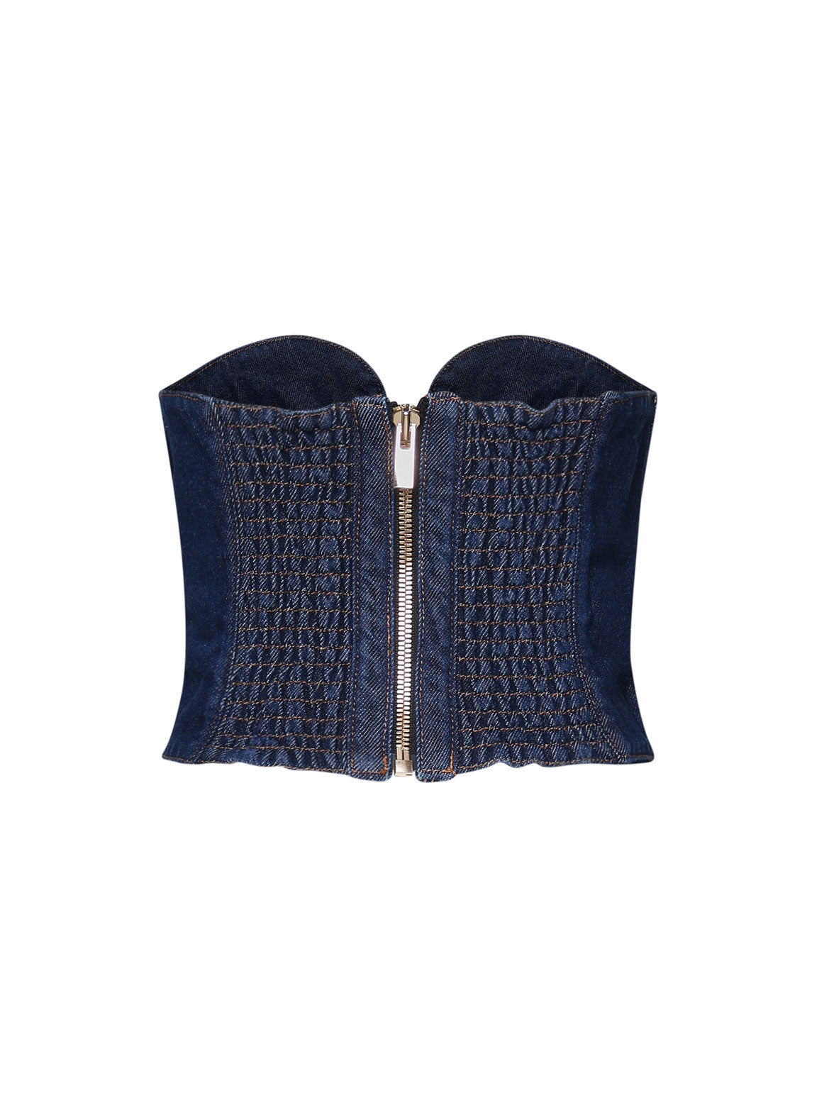 Magda Burtym Top Blue Cotton
