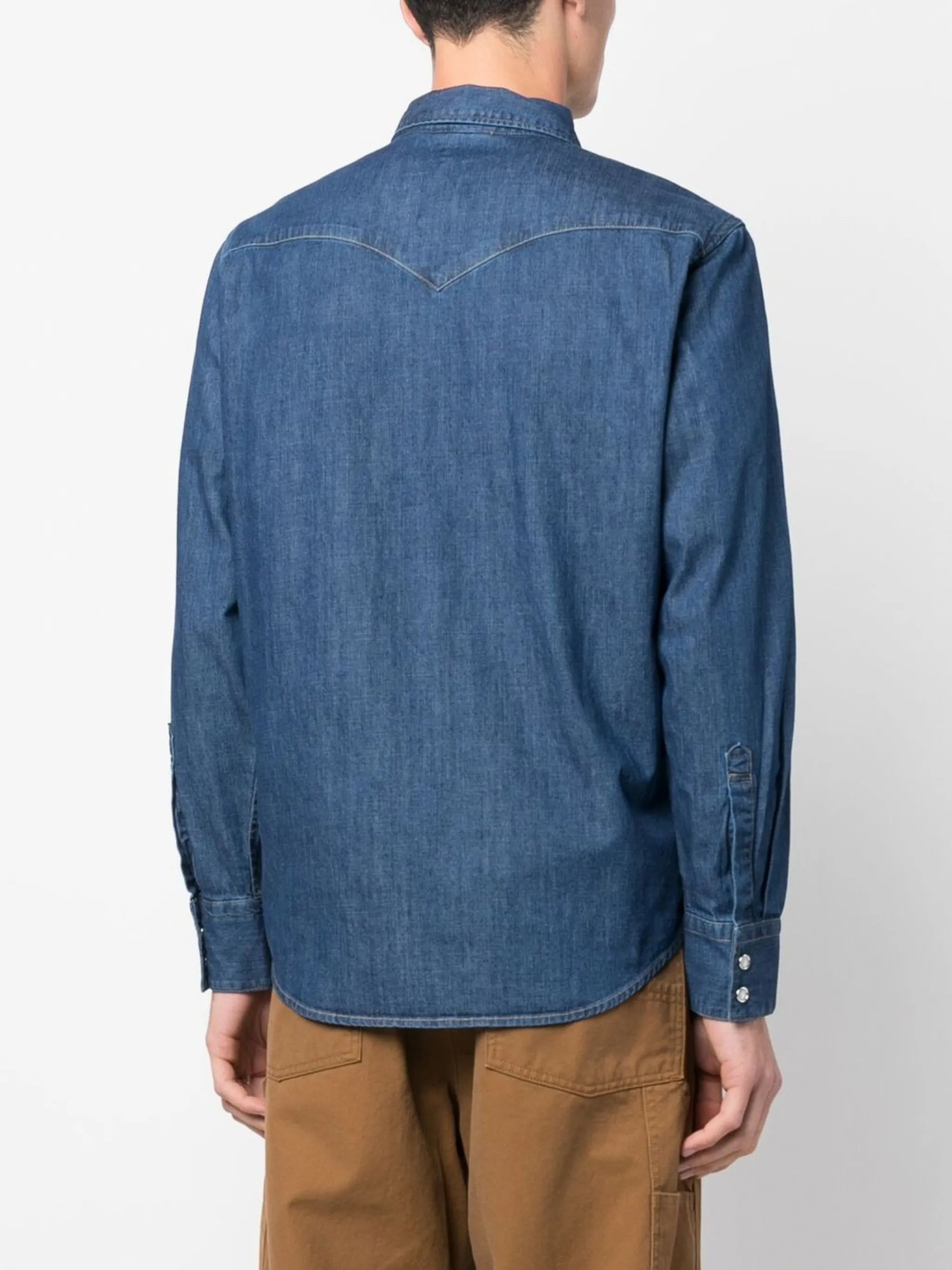 Barstow Western Stand Lower Edition Blue Camicia