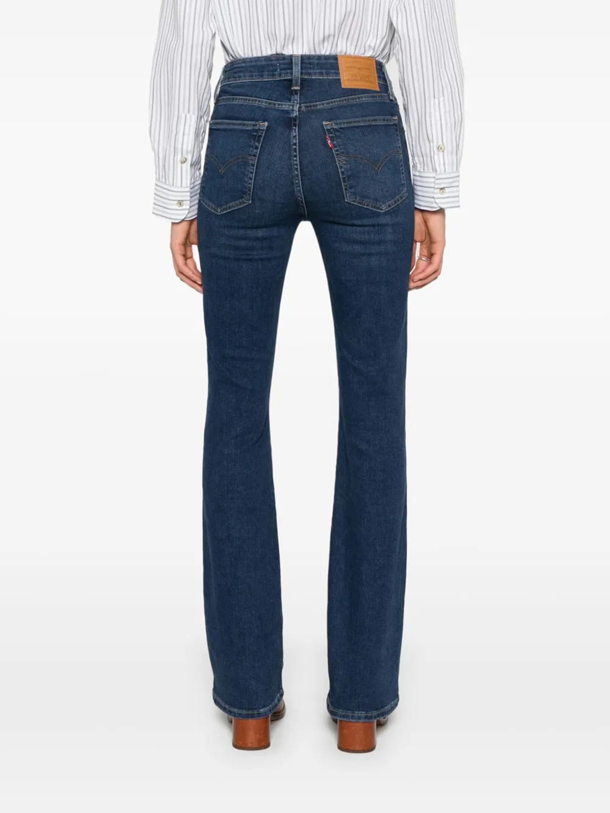 725 High Rise Bootcut Blue Wave Dark Jean