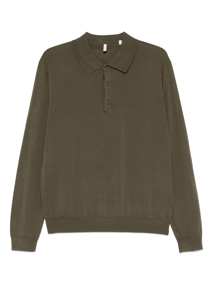Merino Polo Army Wool