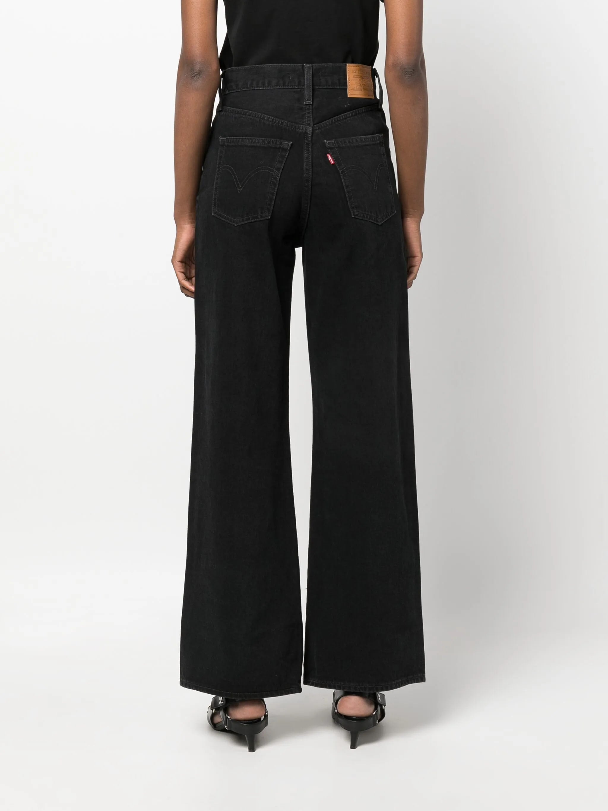 Ribcage Wide Leg H223 Black Jean