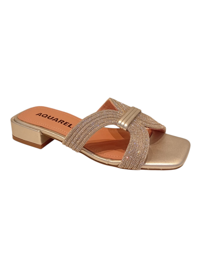 Strass Metallic Shoe