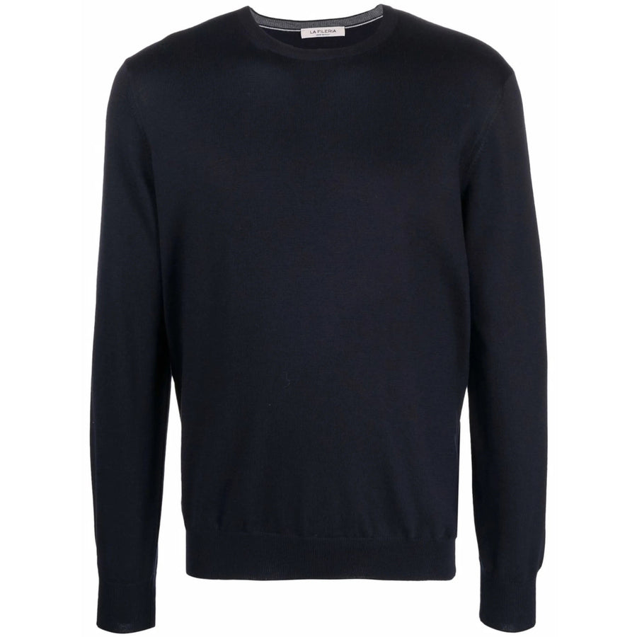 Sweater Deep Blue Virgin Wool Jumpers