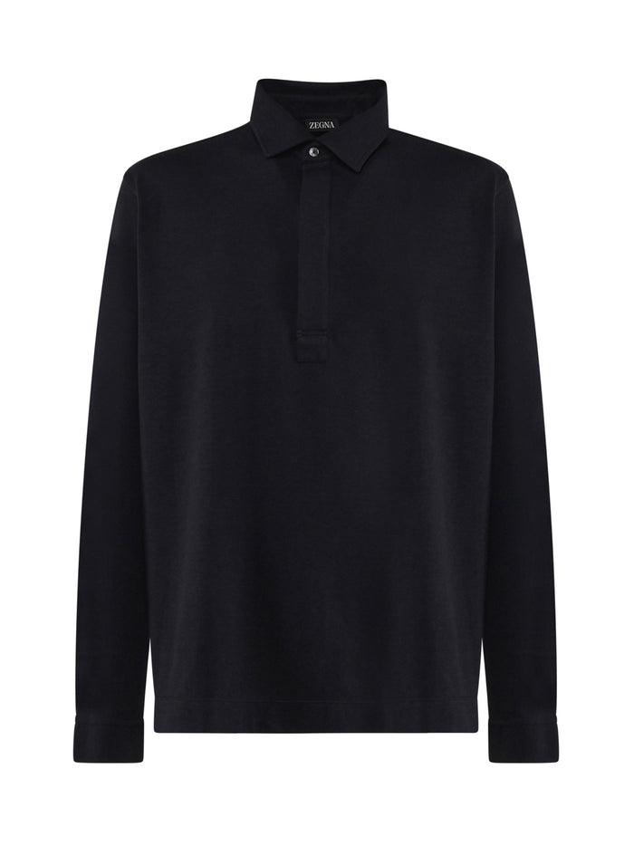 Zegna Sweaters Blue Cotton