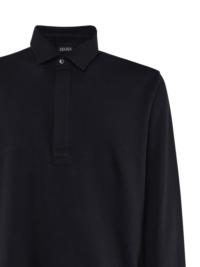 Zegna Sweaters Blue Cotton