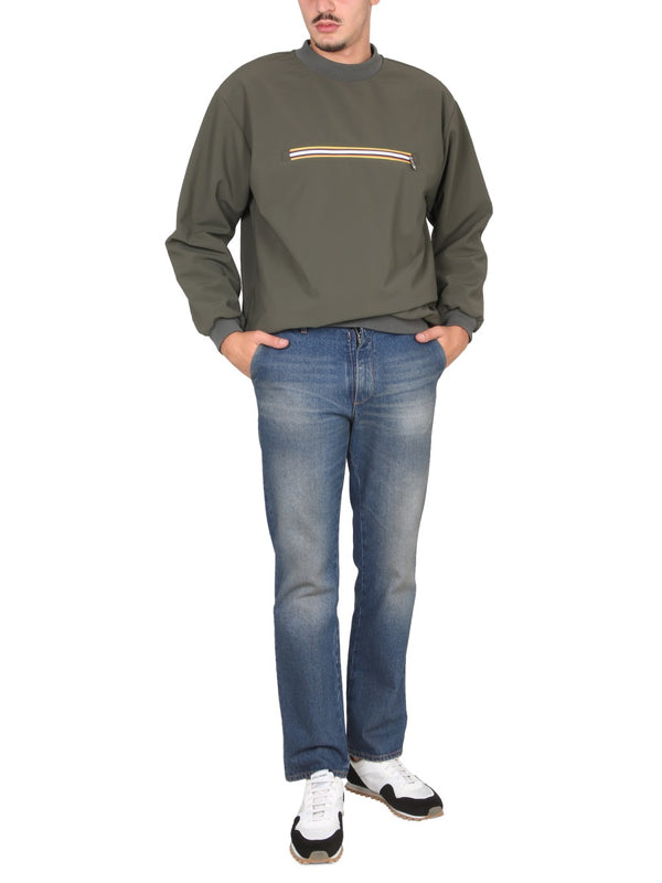 Sweatshirt With Front Pocket Green Not Specified Sweatshirts