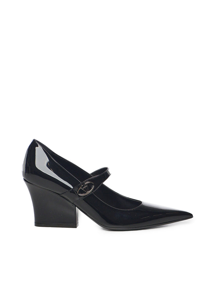 Valentino Garavani With Heel Black Patent Leather