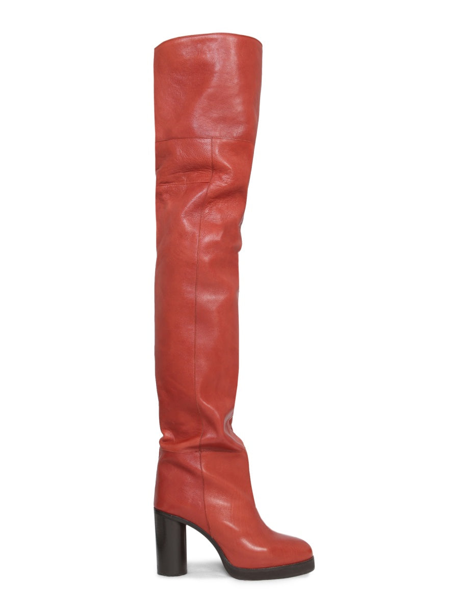Laelle Cuissard Boot Brown Leather