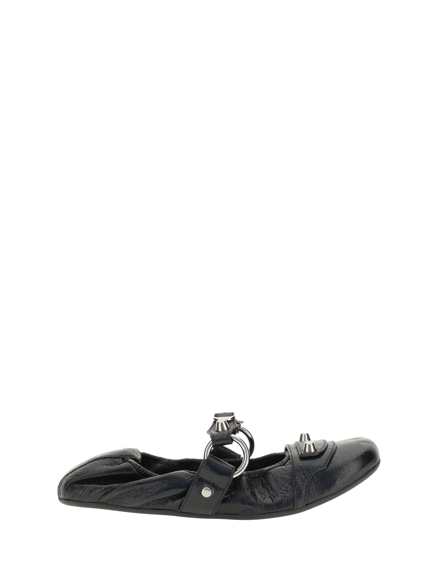 Balenciaga 100% Calf Leather Bos Taurus flat in black
