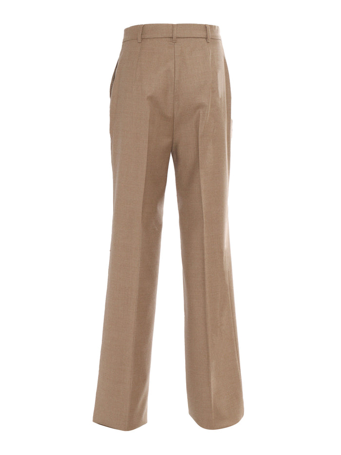 Soraga Camel Trousers Virgin Wool Elastane