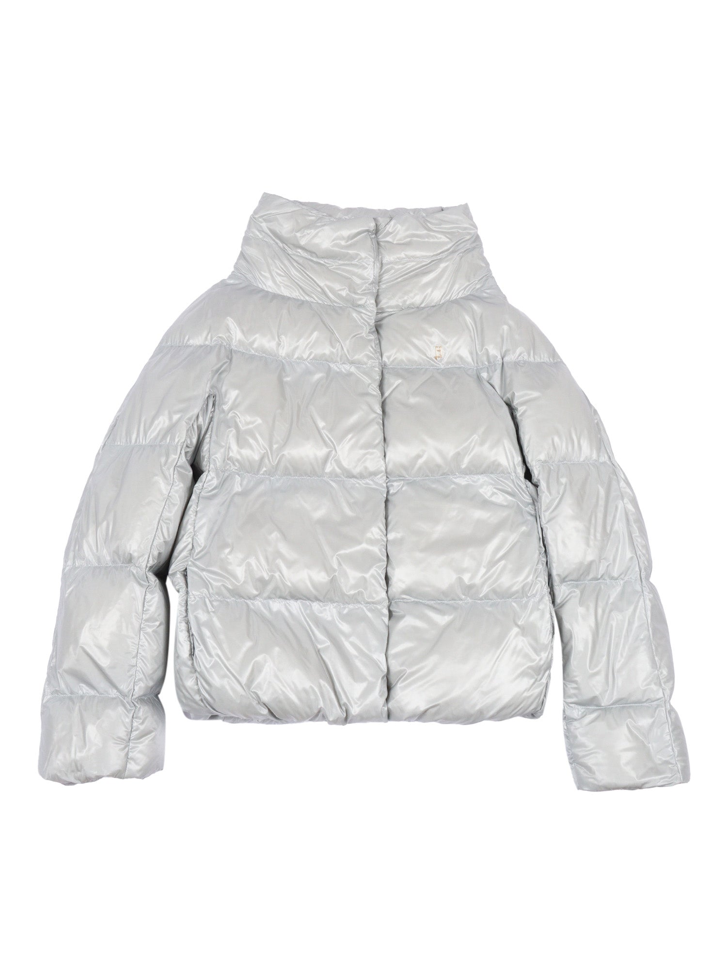 Girl Down Jacket Light Blue Short Puffer