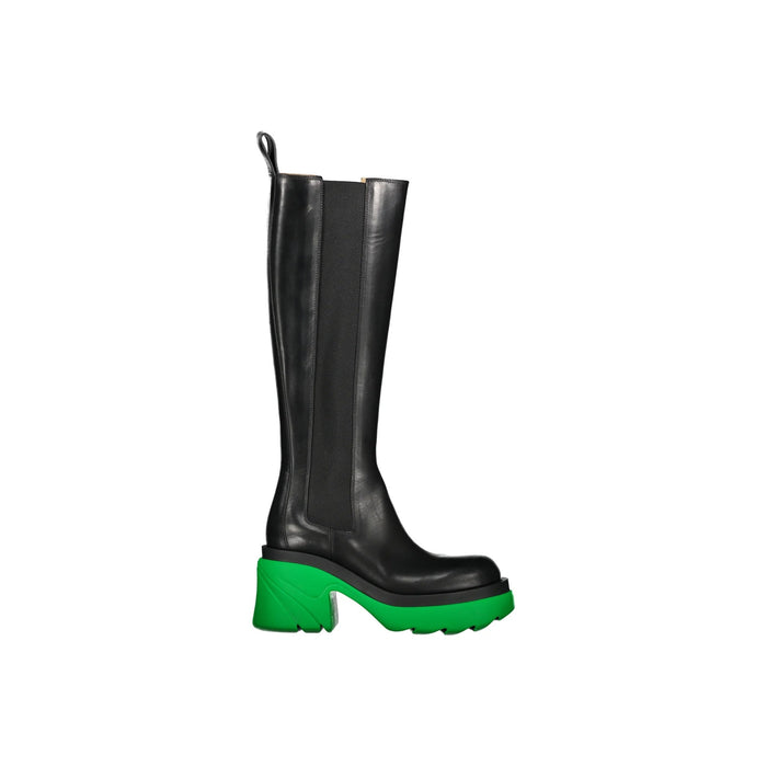 Flash Leather Boots Black