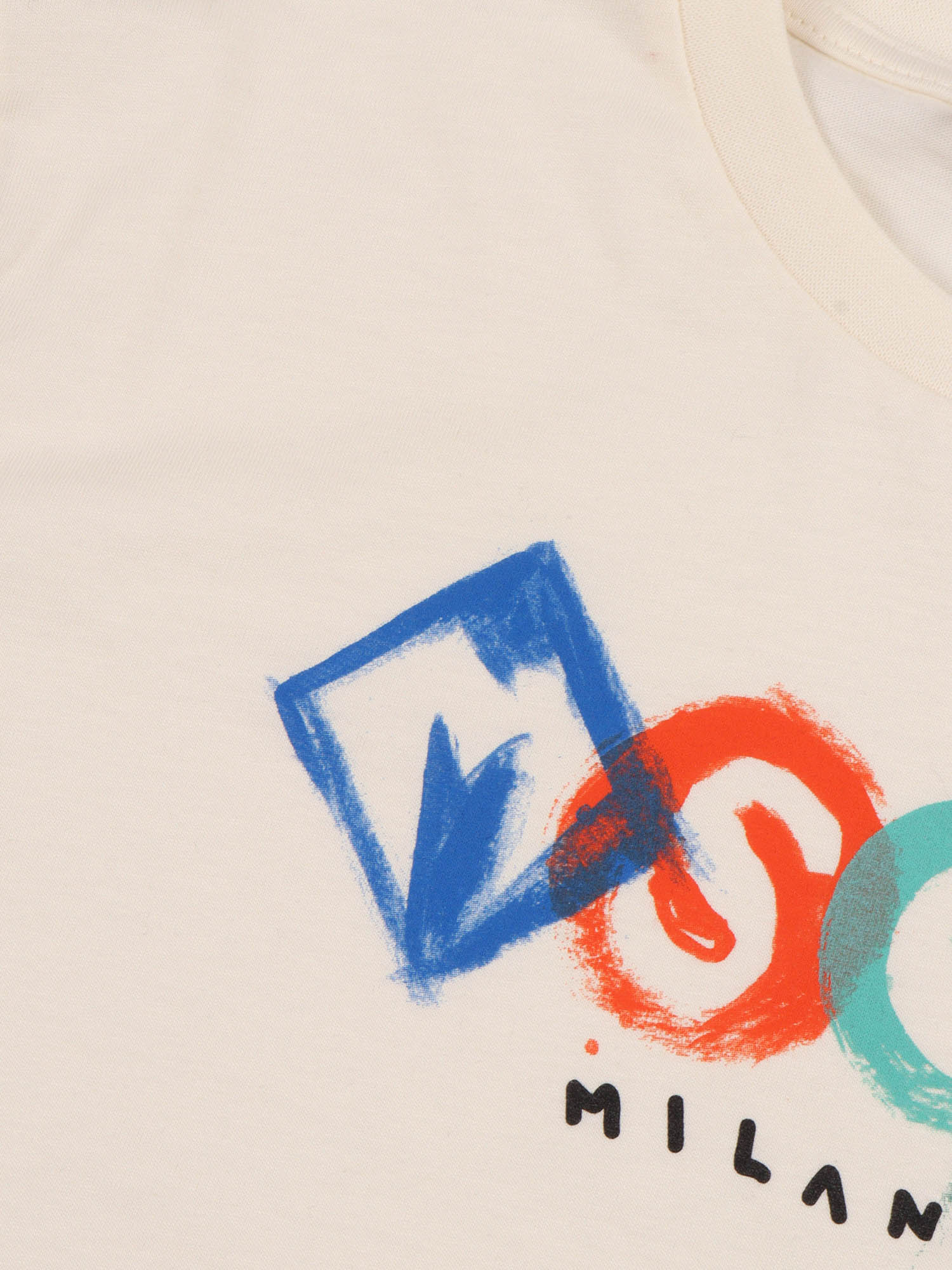 Jersey T-Shirt Boy White Cotton Long Sleeves