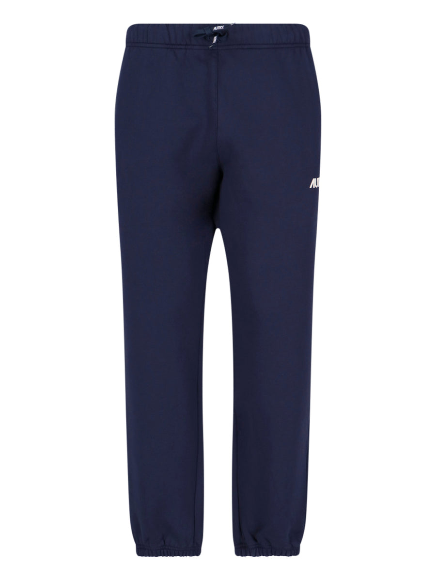 Autry 100% cotton joggers in navy