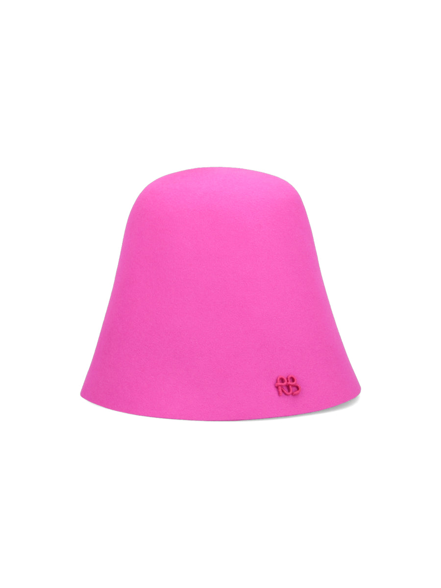 Ruslan Baginskiy BEL 100% Felt bucket hat in pink