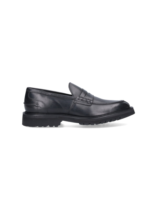 Tricker'S 100% leather loafer in black