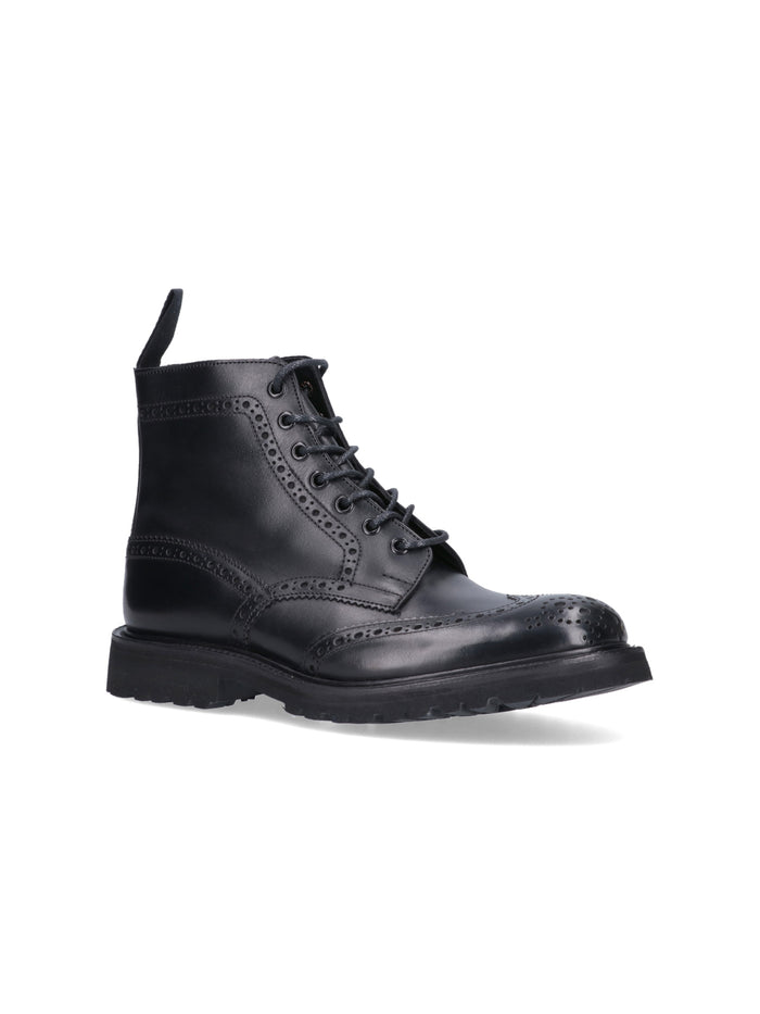 Trickers Boots Black Pelle