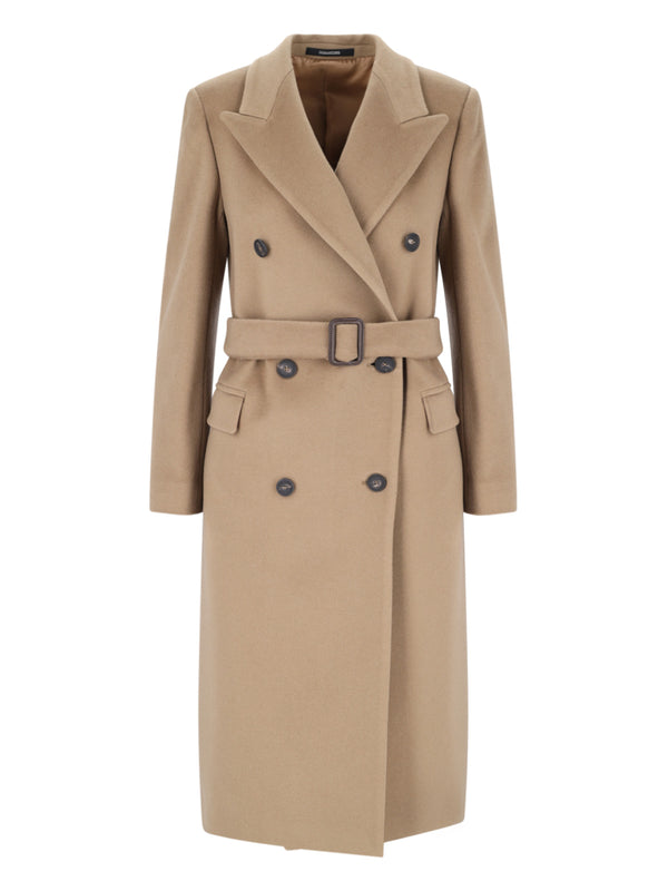 Tagliatore 100% cashmere coat in beige