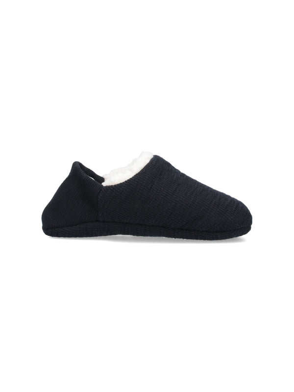 Merippa 75% cotton slipper in black