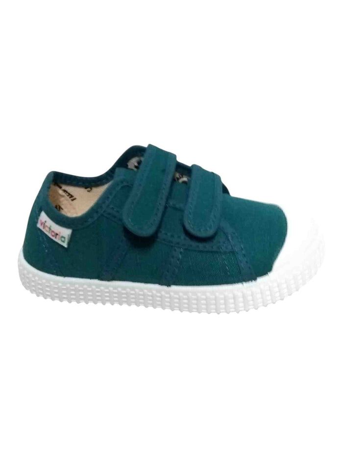 1915 Basket Tiras Lona Green Cotton Rubber Sole Shoe