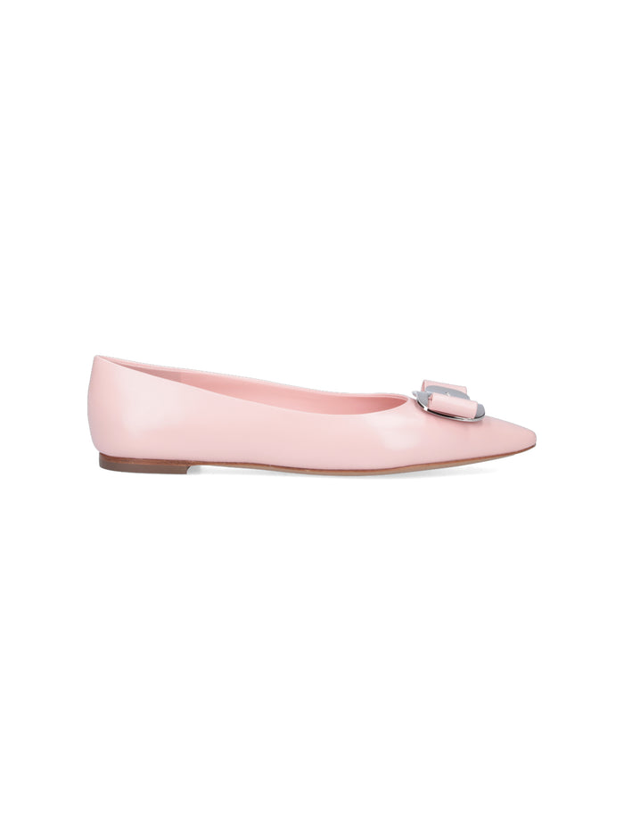 Ferragamo Flat shoes Pink Pelle