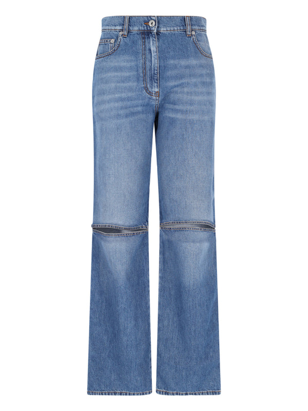 J.W.Anderson 100% cotton jeans in blue