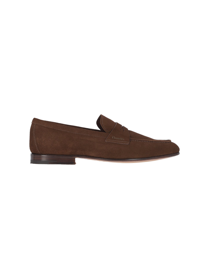 Churchs Flat Shoes Brown Pelle