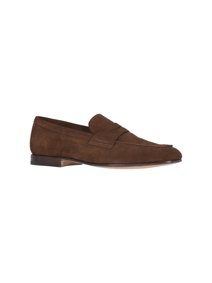 Churchs Flat Shoes Brown Pelle