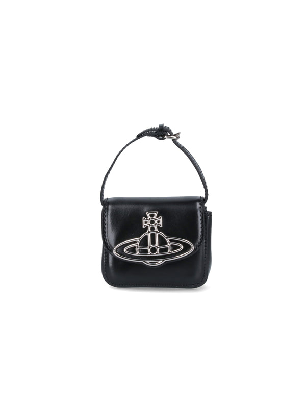 Vivienne Westwood Leather (100%) shoulder bag in black
