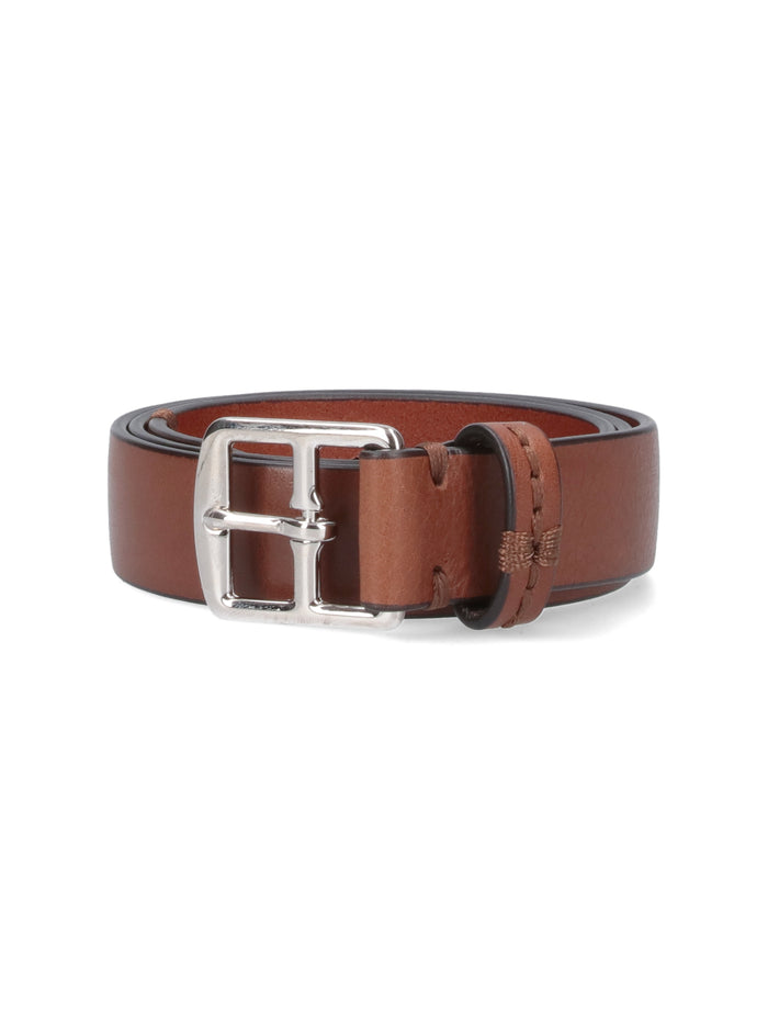 J&M Davidson Belts Brown Pelle