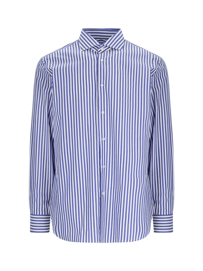 Laboratorio Del Carmine Shirts Blue Cotone