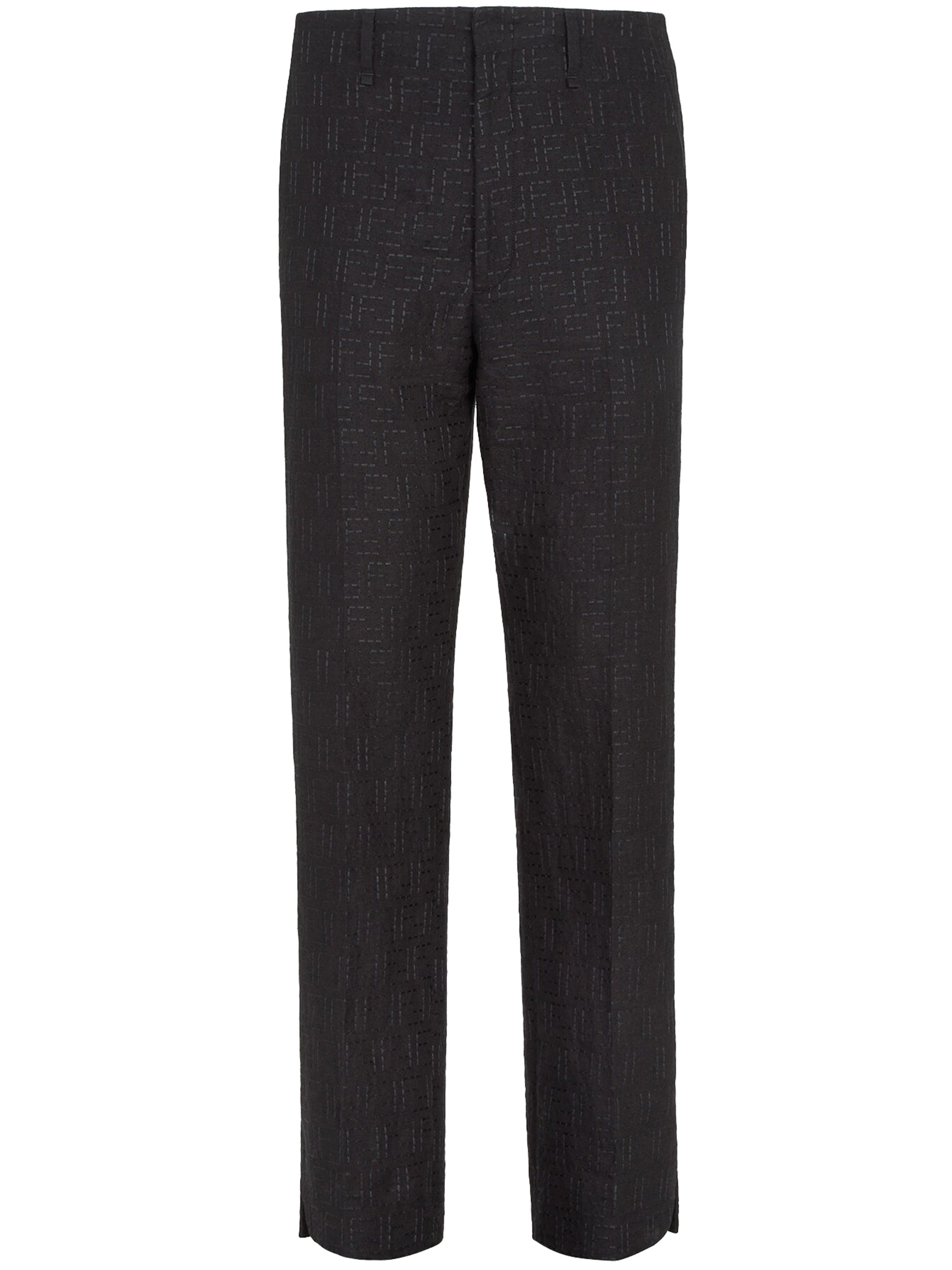 Trouser Lino Black Pantaloni
