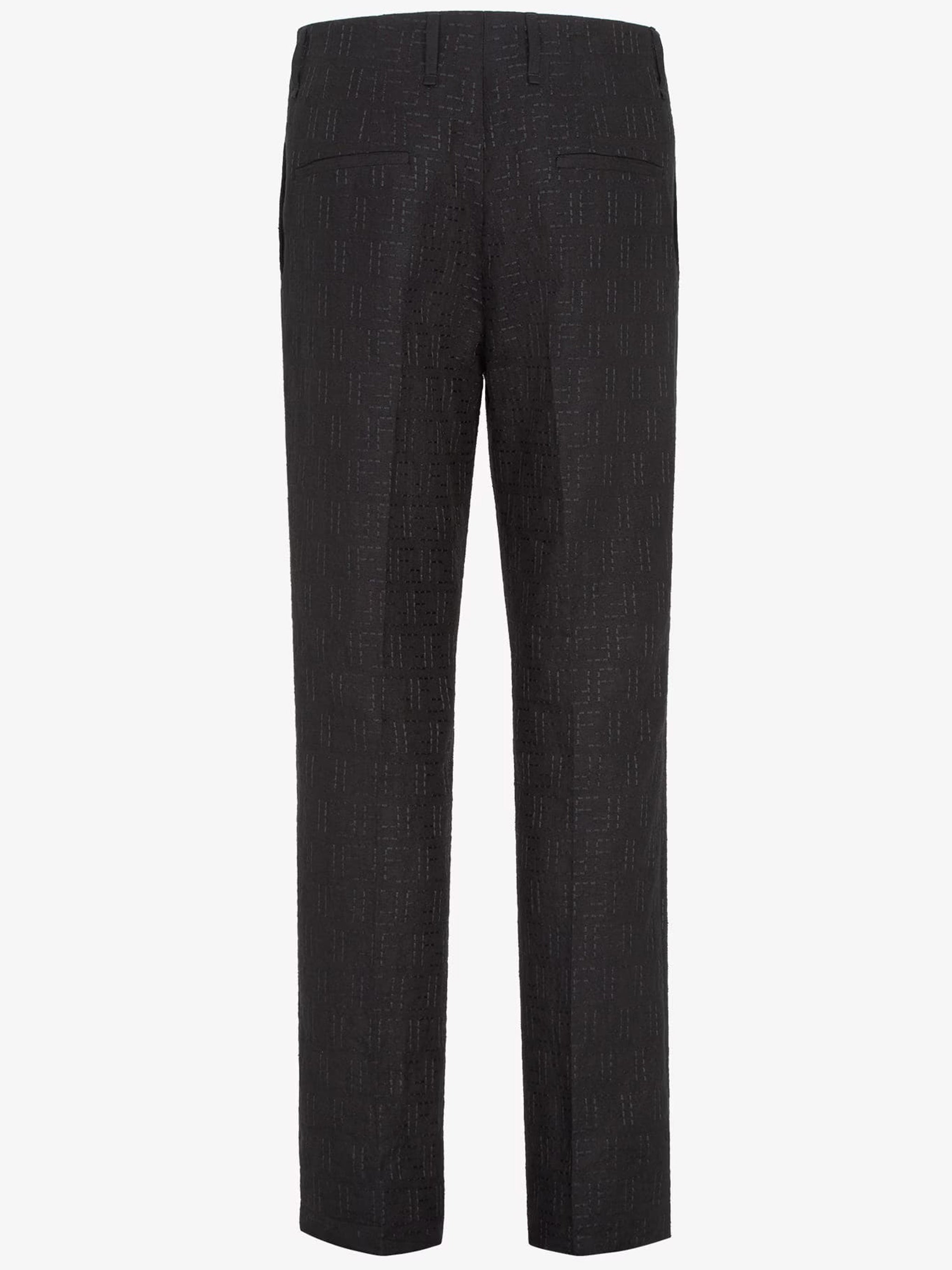 Trouser Lino Black Pantaloni