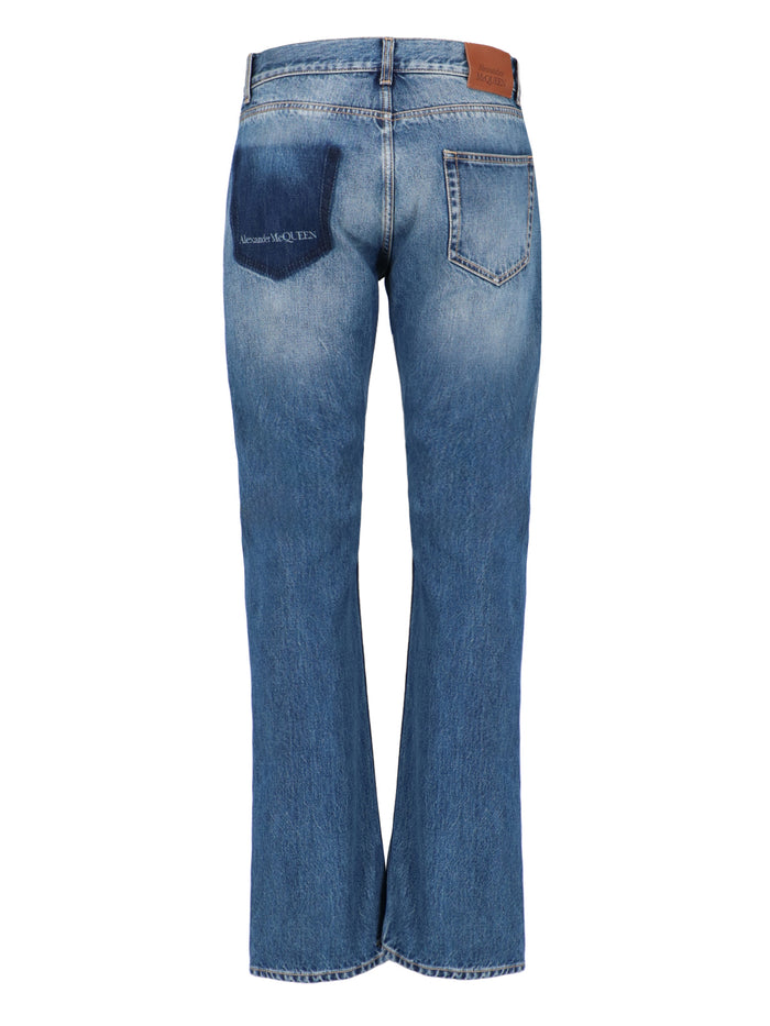 Alexander McQueen Jeans Blue Cotton