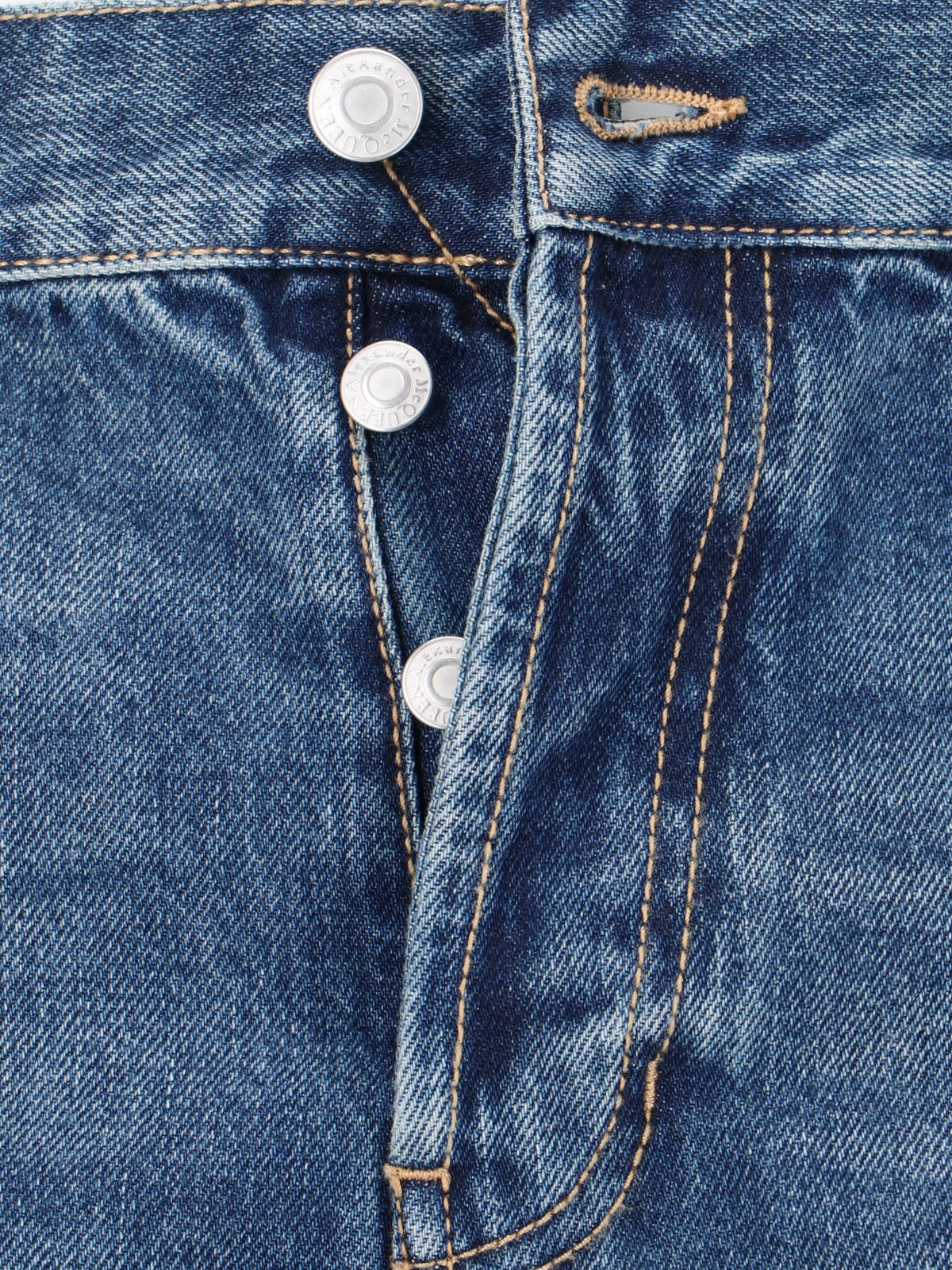 Alexander McQueen Jeans Blue Cotton