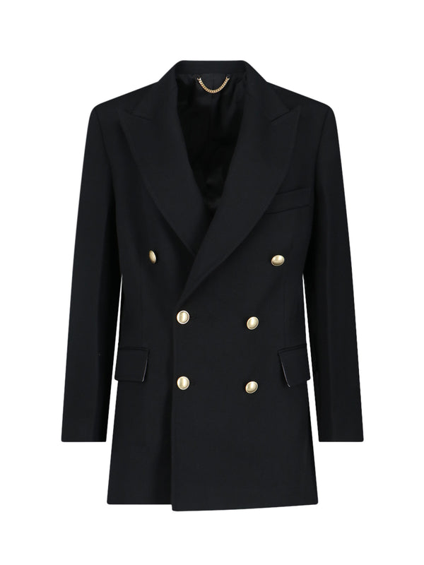 Victoria Beckham 55% Polyester blazer in black