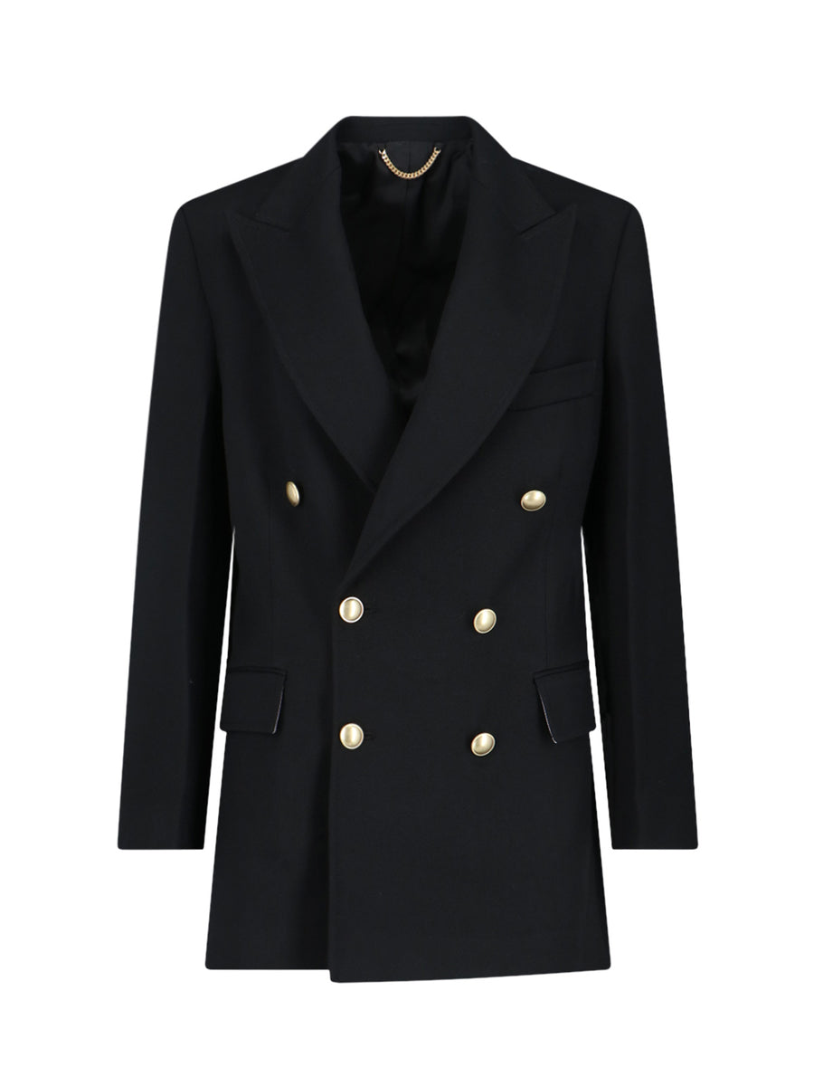 Victoria Beckham 55% Polyester blazer in black