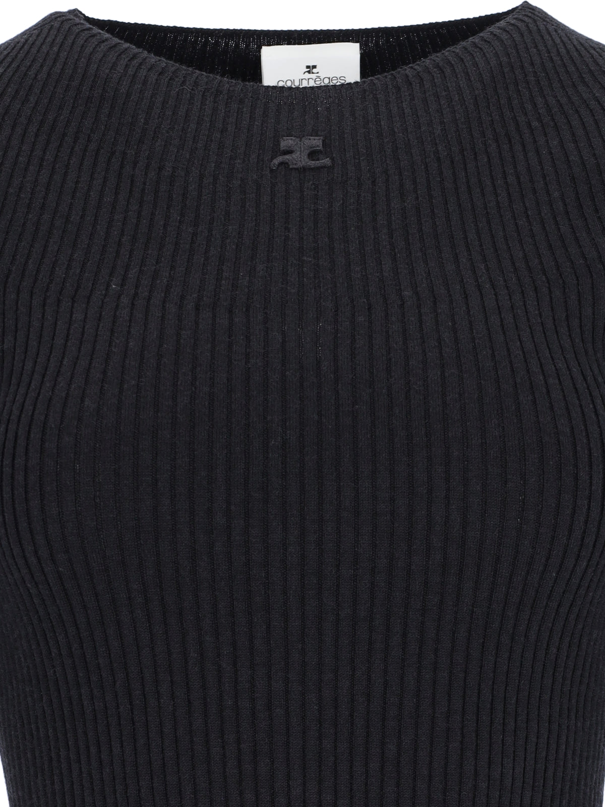 Courrèges Sweaters Black Cotton