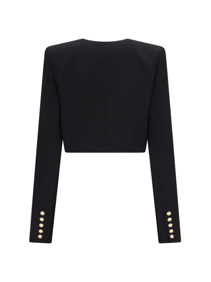 Balmain Jackets Black Viscose