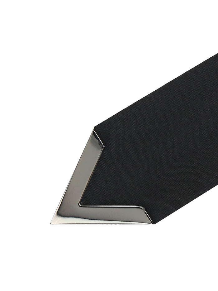 Valentino Garavani Ties Black Virgin Wool Silk