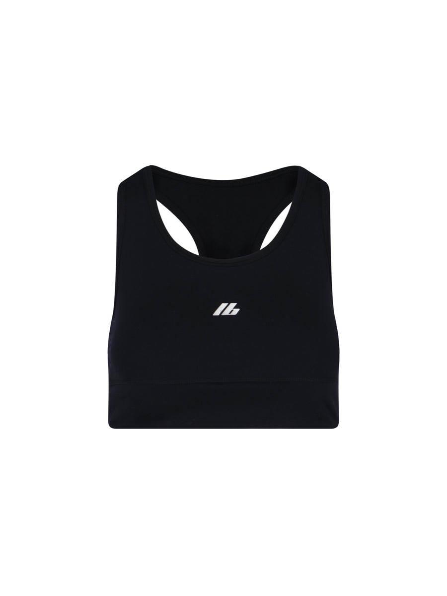 Balenciaga 58% Polyamide tank top in black