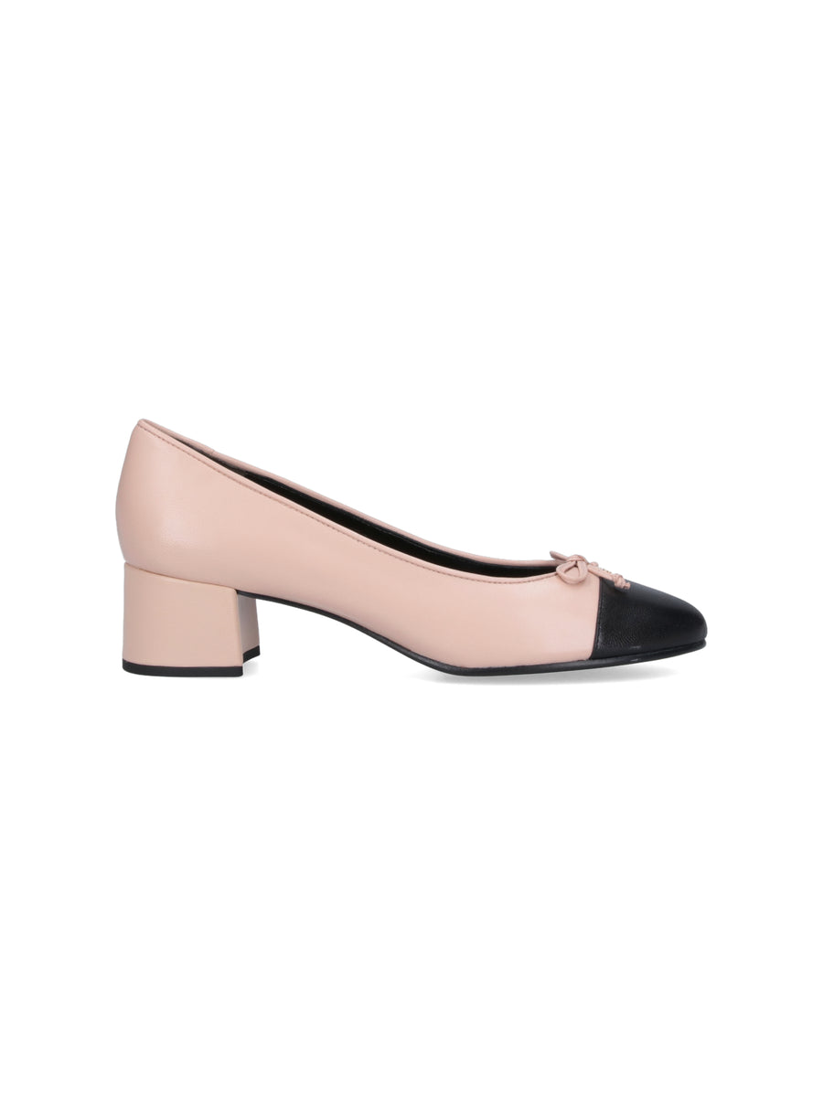 Tory Burch Upper: 100% Caprine; Lining: 100% Caprine; Outsole: 100% Bovine Leather heel in pink