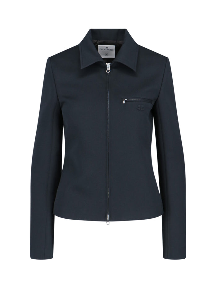 Courrèges Jackets Black Main Material: Polyester