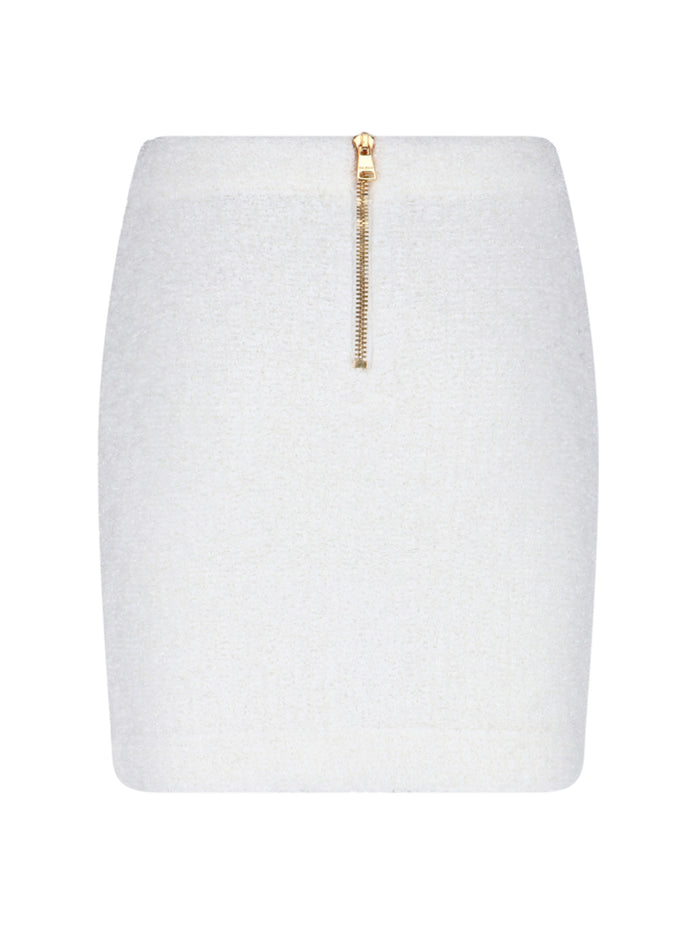 Balmain Skirts White Cotton