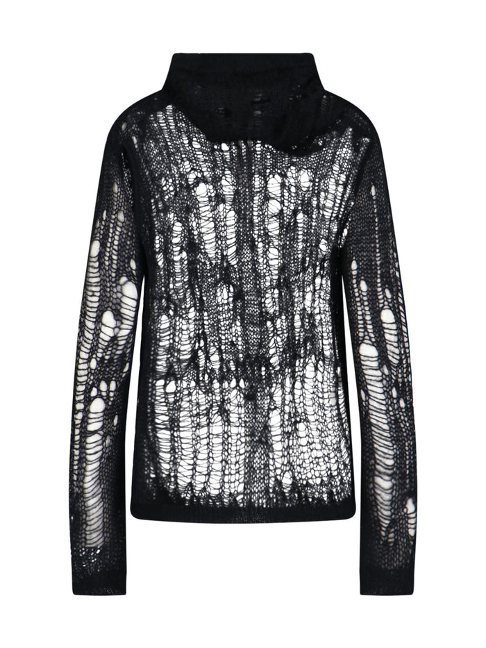 Rick Owens Sweaters Black Nylon