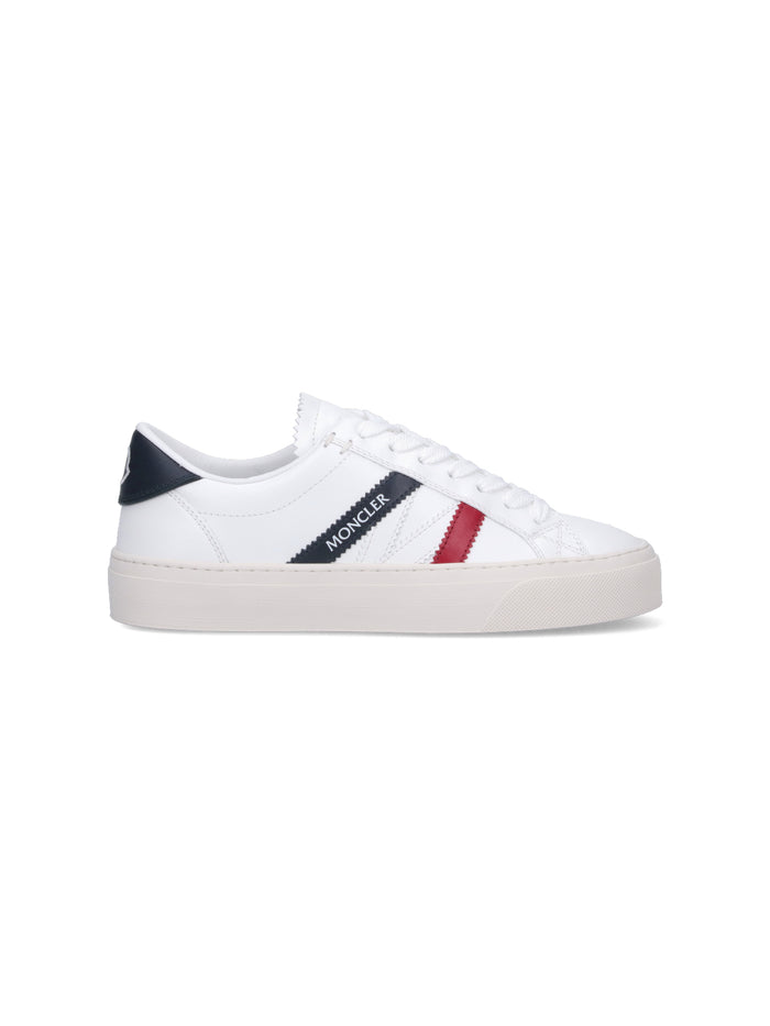 Moncler Sneakers White Leather Upper: Real