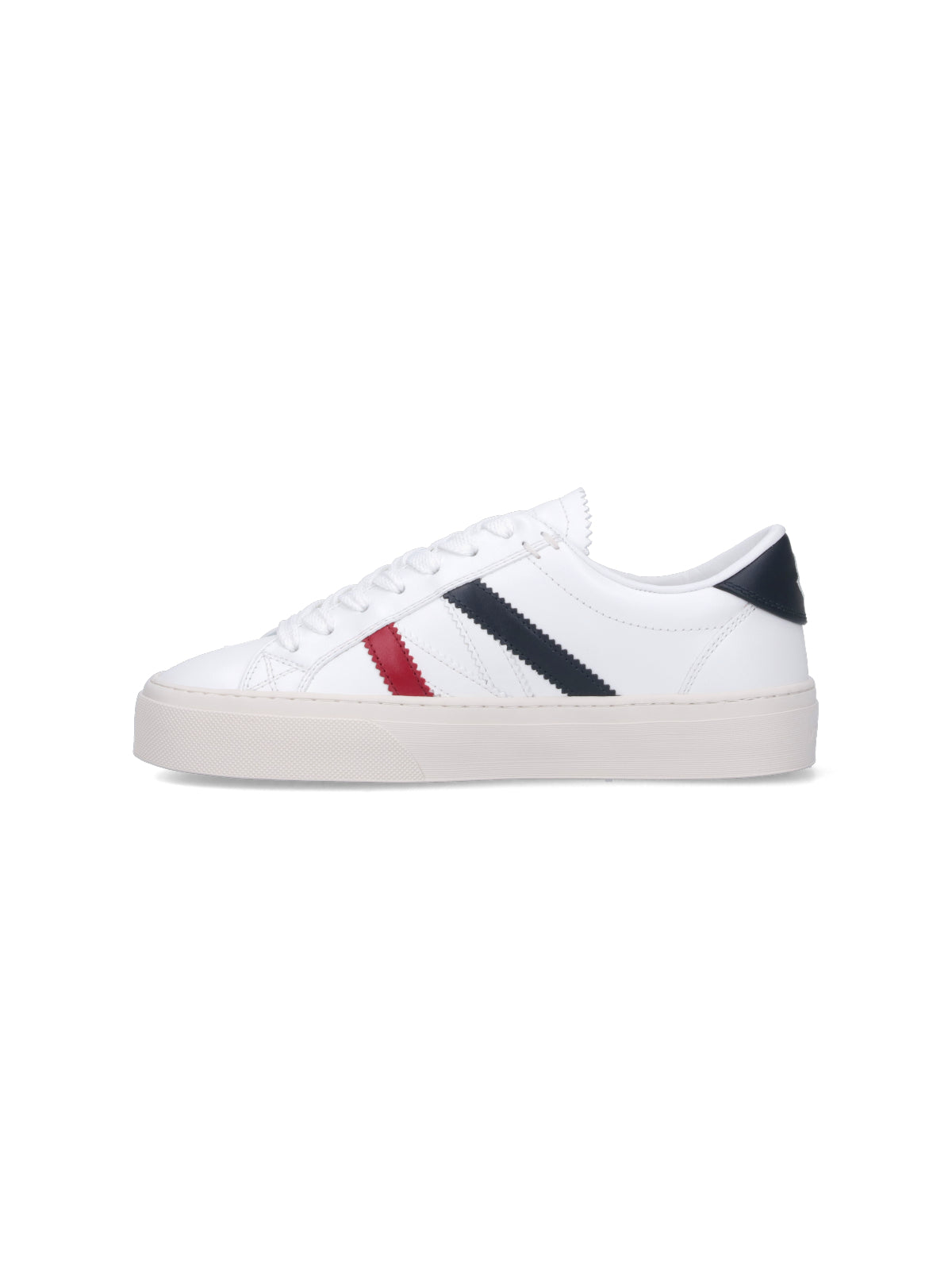 Moncler Sneakers White Leather Upper: Real